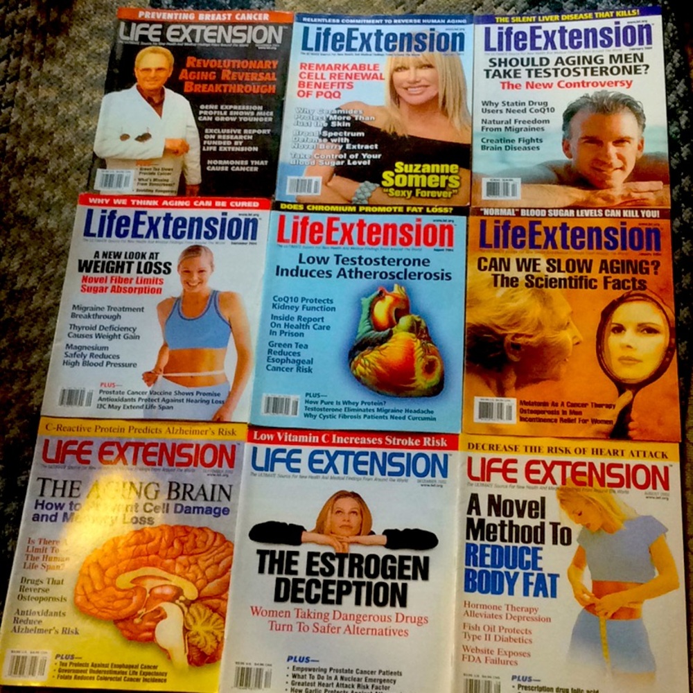 VINTAGE LIFE EXTENSION MAGAZINES